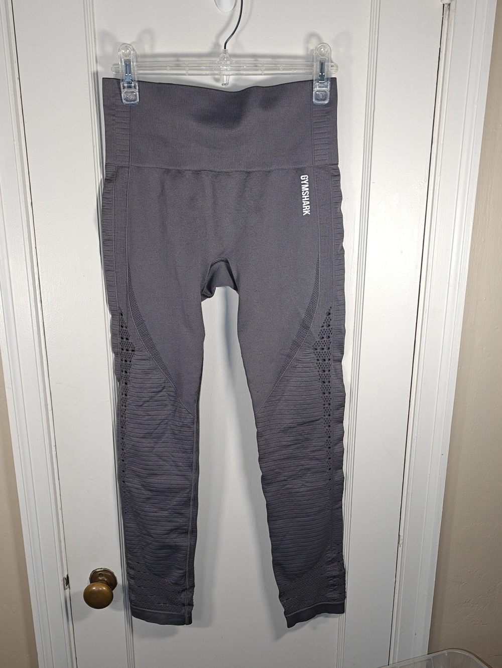 Gymshark "Energy" Charcoal Seamless High-Rise Leggings